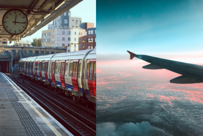 go by plane or train